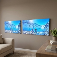 Écran d'affichage vidéo LED couleur pleine P2.5 d'intérieur 4K HDR10, taux de rafraîchissement 50,60 Hz, boîtier léger pour la publicité