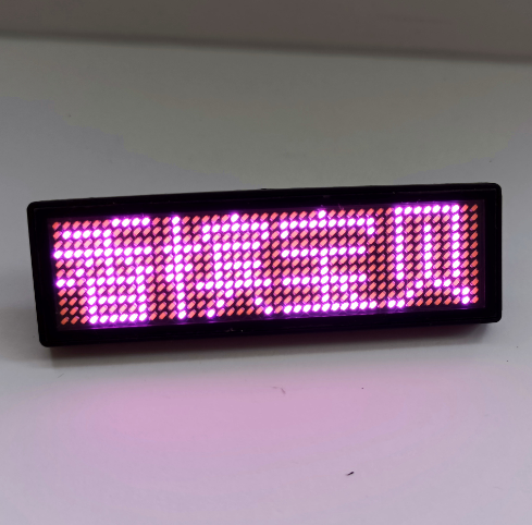 USB Programmable Mini LED Display Sign for Party Decorations-LED Badge Flashing Name Badge Advertising
