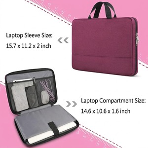 Borsa per computer TSA resistente all'acqua, custodia per computer compatibile con Lenovo, HP, <span class=keywords><strong>Dell</strong></span>, Asus Notebook, regali per <span class=keywords><strong>uomo</strong></span> - Product Image 1