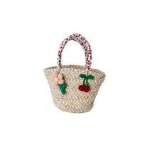 Sac pour enfants 2025 été nouvelle petite fée foulard en soie sac à main Style occidental fille dentelle sac de paille