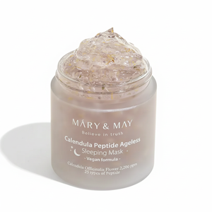 Mary & May Buena calidad Vegan Calendula Peptide Ageless Sleeping Mask 110g Máscaras faciales - Product Image 2