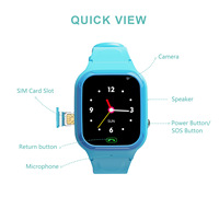 Montre connectée pour enfants LT36, montre téléphone pour étudiants, étanche, appels vidéo 4G, montre intelligente pour enfants