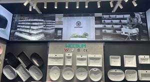 Lavabos de baño <span class=keywords><strong>Lavabo</strong></span> de cerámica de forma irregular de color <span class=keywords><strong>verde</strong></span> Lavabos de mano creativos personalizados - Product Image 5