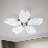 Lampe de plafond LED moderne en forme de fleur, couleur personnalisable, luminaire LED pour salon, salle à manger, plafond de maison, OEM