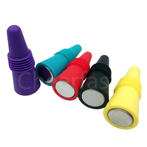 Goede kwaliteit herbruikbare wijnstopper van siliconen, conisch gevormde siliconen rubberen wijnflesstopper en conische <span class=keywords><strong>stopper</strong></span>. - Product Image 5