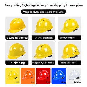 Shoudun New Style Baustelle Skihelm Anti-Smash Verdickter Schutzhelm Atmungsaktiver Arbeits schutz trifft National - Product Image 4