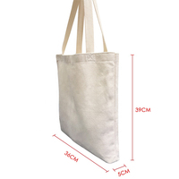 Sacs fourre-tout en lin et coton vierges pour sublimation, impression par transfert thermique, sacs de shopping en gros
