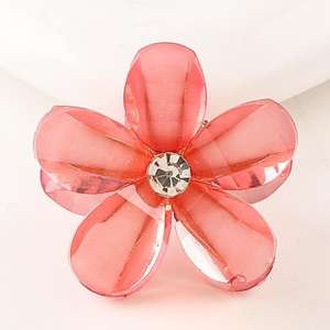 YiYi Оптовая Продажа корейские Популярные Красочные цветы заколки для волос со стразами милые мини заколки для волос из сплава для женщин - Product Image 2