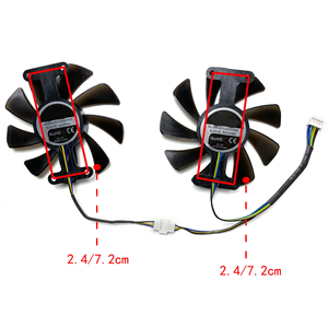 85มม. ใหม่สำหรับ PowerColor Radeon RX580 2048SP <span class=keywords><strong>8GB</strong></span> การ์ดกราฟิก GDDR5อะไหล่พัดลม - Product Image 3