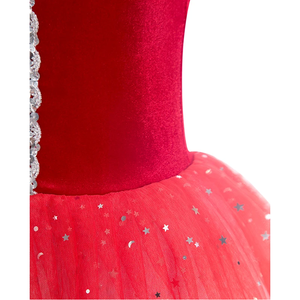 LILACDANCE JM646 Vestido <span class=keywords><strong>de</strong></span> Ballet Profesional Romántico con Tutú Largo <span class=keywords><strong>de</strong></span> Tul para Niñas, <span class=keywords><strong>Disfraz</strong></span> <span class=keywords><strong>de</strong></span> Bailarina con Estampado Luminoso - Product Image 4