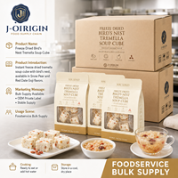 Cubes de soupe lyophilisés de nid d'oiseau et de trémelle - Dessert instantané OEM/ODM Marque privée Stockage à sec