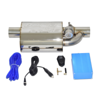 Silencieux d'échappement DEX Valvetronic universel avec valve, en acier inoxydable, kit de commande d'échappement à valve sous vide