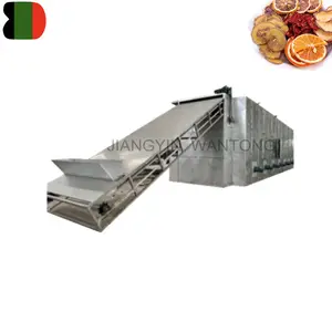 DW WJT high capacity hot air continuously tea leaf tray dryer vegetable herb belt dryer drying machine