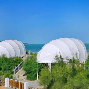 Carpa de camping grande para exteriores, de tela Oxford, para 6-8 personas, de cuatro estaciones, con un dormitorio, tipo extendido, para glamping y turismo. - Product Image 3