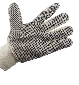 Guantes de Trabajo de PVC con Puntos, Calibre <span class=keywords><strong>7G</strong></span>, Rojo, Azul, Amarillo, Guantes de Seguridad de Algodón con Puntos de PVC Negros en la Palma, Venta al Por Mayor - Product Image 4