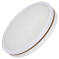Plafonnier moderne intérieur en plastique anti-intempéries remplaçable E27/E26/E22 AC85-265V 24W/36W/48W