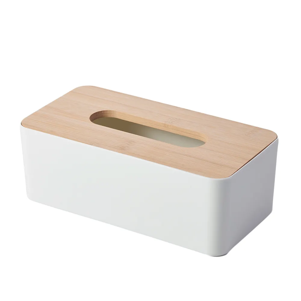 लकड़ी का ढक्कन घरेलू नैपकिन भंडारण बॉक्स प्लास्टिक ऊतक भंडारण लम्बे आयताकार डिजाइन रसोई कार्यालय कार रेस्तरां के साथ