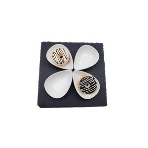 Assiette <span class=keywords><strong>en</strong></span> <span class=keywords><strong>ardoise</strong></span> au fromage de charcuterie noire <span class=keywords><strong>naturelle</strong></span> 30*30CM <span class=keywords><strong>en</strong></span> gros - Product Image 5