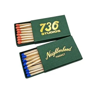 Hot Sale Custom Luxury Matches For Candles In Bulk High Quality Personalized Long Print Advertisement Matches In Matches