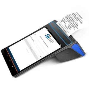 8 inch gồ ghề màn hình cảm ứng di động di động thanh toán xe buýt bán vé bán lẻ thông minh Android cầm Tay POS thiết bị đầu cuối với 80 mét máy in - Product Image 1