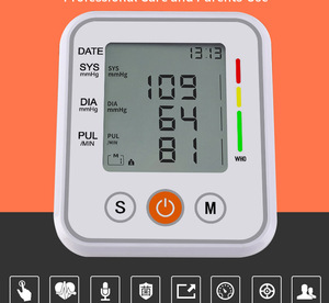 Xách Tay Chuyên Nghiệp chứng nhận trên cánh tay Huyết Áp Màn hình kỹ thuật số LCD Máy đo huyết áp với giọng nói báo cáo & 2 người sử dụng bộ nhớ - Product Image 6