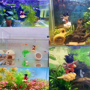 Decoraciones de pecera, personaje de dibujos animados, GOKU, <span class=keywords><strong>acuario</strong></span>, dispositivo flotante, adornos, accesorios, compañero de juegos - Product Image 5