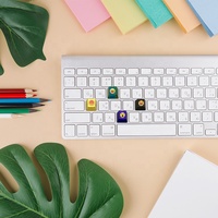 Capuchons de touches de clavier artisanaux en laiton, motif chat 3D, personnalisés, mignons, style anime, en alliage de zinc sur mesure