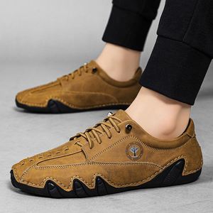 Nouvelles chaussures en cuir décontractées à enfiler, grandes tailles, très tendance - Product Image 1