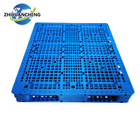 Double face robuste visage 4 voies entrée industrielle réversible d'utilisation d'entrepôt empilable grande palette en plastique de grille pour Offre Spéciale