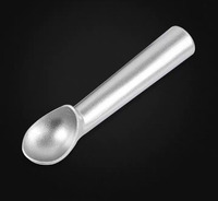 Großhandel umwelt freundliche benutzer definierte Logo runde Muster Metall Self-Fusion Eisport io nierer Kugel löffel für Kekse und Bars