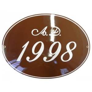 Insegne in Porcellana Smaltata Personalizzate con Rilievo per Decorazione - Product Image 3