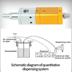 Thiết bị phân phối thủ công Thùng áp lực bằng thép không gỉ/Bộ điều khiển phân phối keo/Van phân phối - Product Image 4