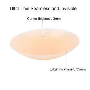Autocollants réutilisables en silicone pour seins collants adhésifs sans couture pour mamelons autocollants pour femmes avec boîte de voyage - Product Image 3