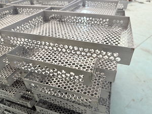 <span class=keywords><strong>Grande</strong></span> plaque de cuisson en acier inoxydable, plaque <span class=keywords><strong>à</strong></span> biscuits avec angle droit, demi-plaque de four, plat de cuisson - Product Image 5