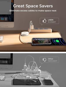 Nuevo <span class=keywords><strong>Cargador</strong></span> Inalámbrico Plegable LISEN Qi2 con Estación Magnética 3 en 1 para <span class=keywords><strong>iPhone</strong></span> 17 Pro Max, Reloj y Base de Carga Rápida para Viajes - Product Image 6