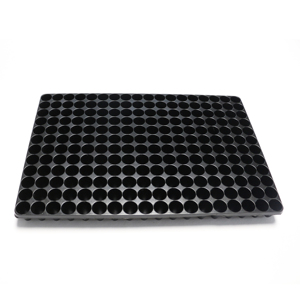 Plateau de semis en PET noir <span class=keywords><strong>pas</strong></span> <span class=keywords><strong>cher</strong></span>, 216 cellules, symétrique, plateau de pépinière, plateau de démarrage pour les fleurs et les légumes - Product Image 2