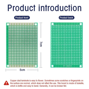 Cartes de prototypage universelles OEM vierges pour circuits imprimés, cartes PCB simples faces, cartes PCB vierges imprimées pour <span class=keywords><strong>Arduino</strong></span> - Product Image 6