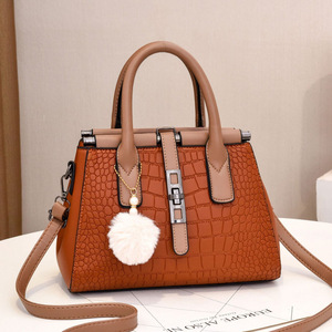 Bolso Boston con Patrón de Cocodrilo An Ru Shi, Bolso Grande de Hombro y Bandolera para Uso Diario, Verano 2025 - Product Image 5