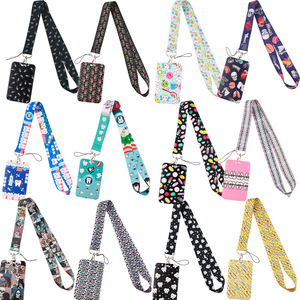 MJ Brand Doctor Skull Teeth Phone Polyester Metal Lanyard Card Holder Combo Bus Card Work Campus Accessory Promotional Custom