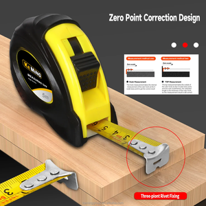 Оптовая продажа: Двусторонняя многофункциональная высокоточная измерительная лента с кнопкой быстрого остановки и резиновым покрытием - Product Image 3