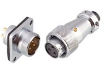 Conector Impermeable WS28 M28 para Montaje en Panel, 2 3 4 7 8 9 10 12 16 17 20 24 26 Pines, Bloqueo de Tornillo, Soldadura, Pines de Cobre Chapados en Oro