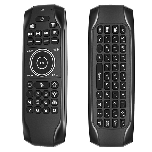 Remote Control for Smart TV with Mini Keyboard Backlight G7BTS Air Mouse Built-in Li-Battery Rechargeable Remote Control