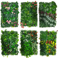 B1 Grade ignifuge PE plante artificielle mur crème solaire fausse herbe pour paysage vert fond décoration murale