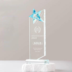 Premios <span class=keywords><strong>de</strong></span> Cristal Personalizados con Estrella, Impresión a Todo Color, Placa <span class=keywords><strong>de</strong></span> Cristal Arcoíris AB, Trofeo - Product Image 5