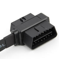 Cable de Extensión Universal para Lector de Códigos OBD2, Macho/Hembra de 16 Pines a OBDII Hembra de 16 Pines, para Autos de 12V/24V