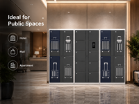 Casillero Inteligente para Equipaje, Sistema de Almacenamiento de Equipaje de Autoservicio, Sistema Seguro de Almacenamiento de Equipaje para Hoteles, Centros Comerciales y Apartamentos, OEM ODM