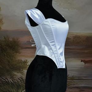 Top Corto de Satén para Mujer, Estilo Retro, Nuevo Diseño, Espalda Descubierta, Sin Tirantes, Ajustado, Transpirable, Sexy - Product Image 4