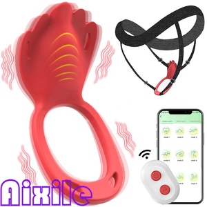 Giocattoli Sessuali per Adulti, Vibratore Indossabile per Mutandine, Anello Vibrante per Pene, Stimolatore Clitorideo, Vibratori per Coppie con APP per Donne - Product Image 1