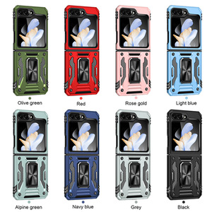 Funda protectora para teléfono Funda trasera móvil Funda blanda para <span class=keywords><strong>Samsung</strong></span> <span class=keywords><strong>Z</strong></span> <span class=keywords><strong>Flip</strong></span> 5 con anillo y soporte - Product Image 6