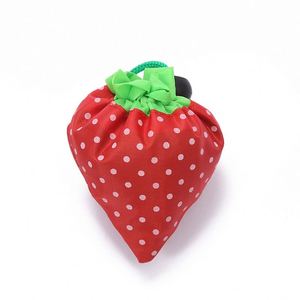 Bolsas de Compras Plegables con Diseño de Fresas, Bolsas Ecológicas Promocionales Portátiles, Bolsas de Regalo Reutilizables con Logotipo Personalizado - Product Image 1